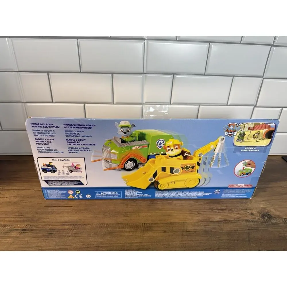 Paw Patrol Adventure Bay Animal Rescue Rubble Rocky Vehicle 2016 Kids Toy 3+
